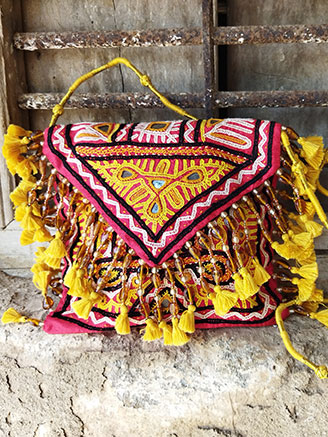 Embroidered Clutch Pouch