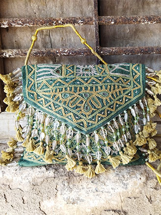 Embroidered Clutch Pouch